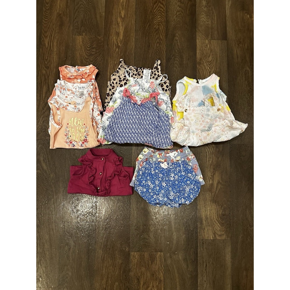 LOT/Bundle 6-9, 6-12m Baby Girl Clothing (11 pc) Nicole M, Janie & Jack, RL